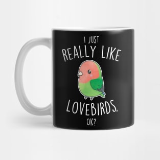 Really Like Peach-Faced Lovebird Parrot Mug